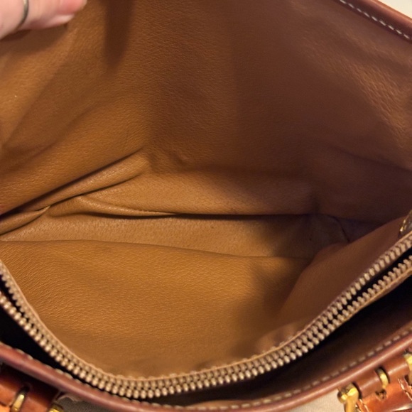 CELINE Vintage Macadame Brown Leather Medium Size Tote Bag - Picture 11 of 15